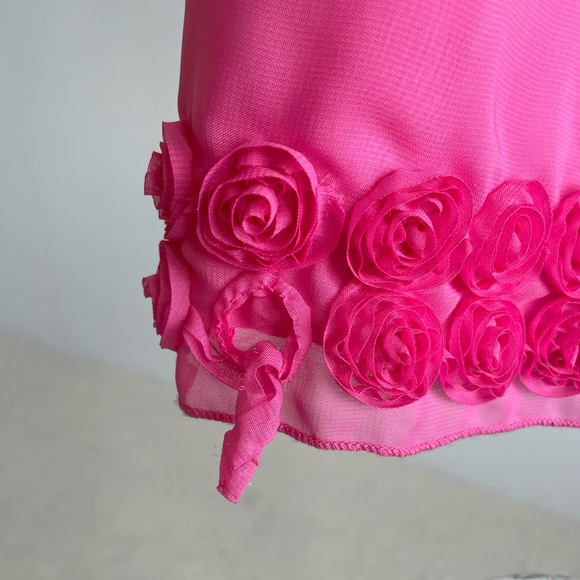 American Princess Pink Dress with Roses size 3T - Picture 4 of 4